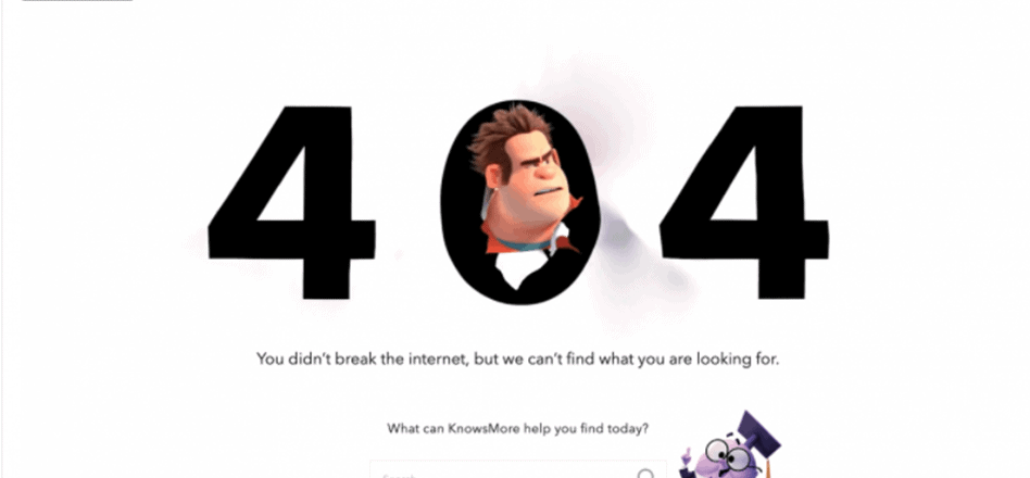 Disney page not found