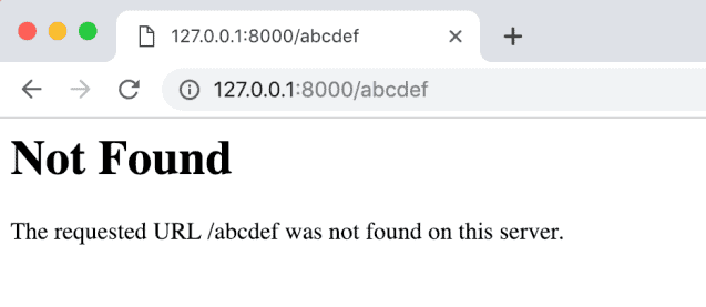 Not found page default