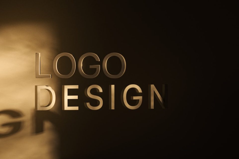 a black and white photo with the words logo design professional logo templates branding