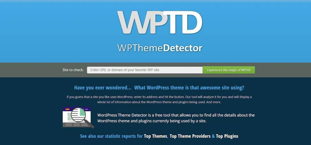 WPThemeDetector homepage