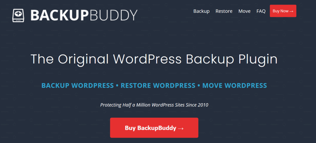 BackupBuddy homepage