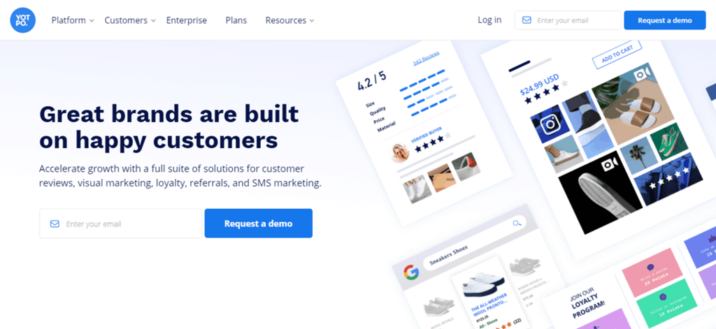 Yotpo homepage