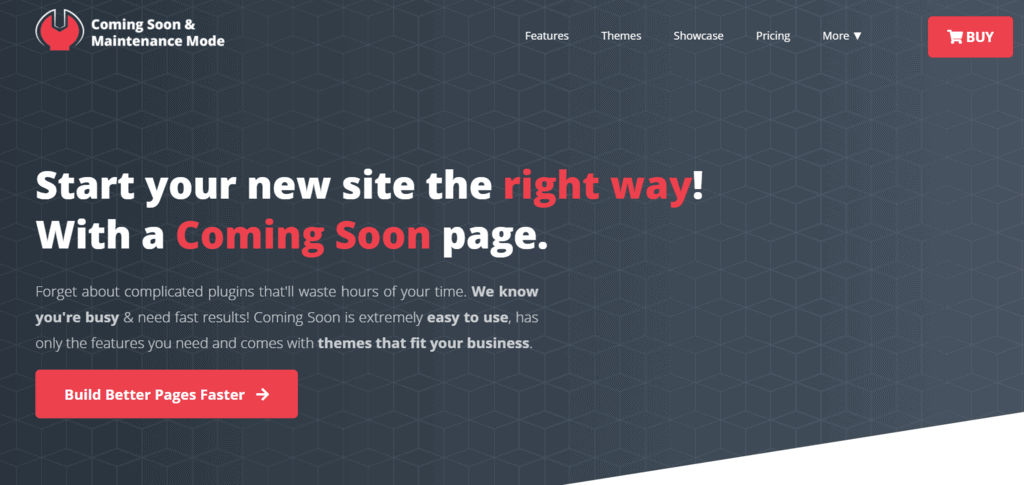 Coming Soon and Maintenence Mode homepage