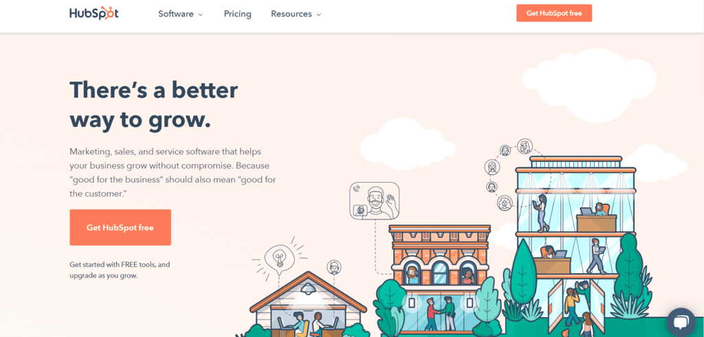 HubSpot homepage