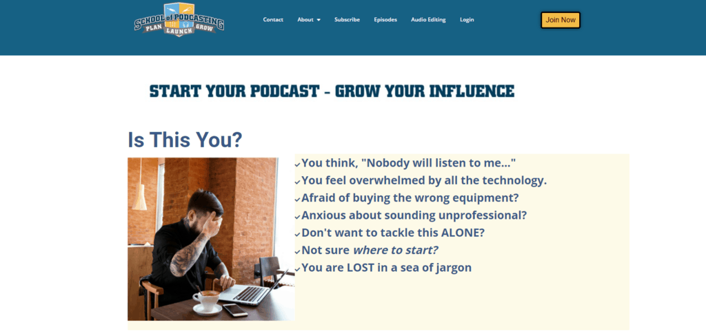 School of Podcasting website