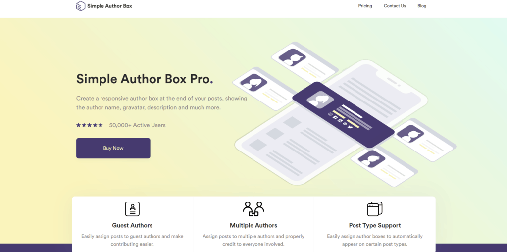 Simple Author Box homepage