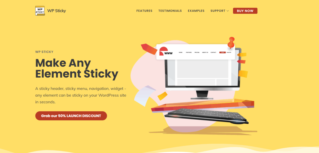WP Sticky homepage
