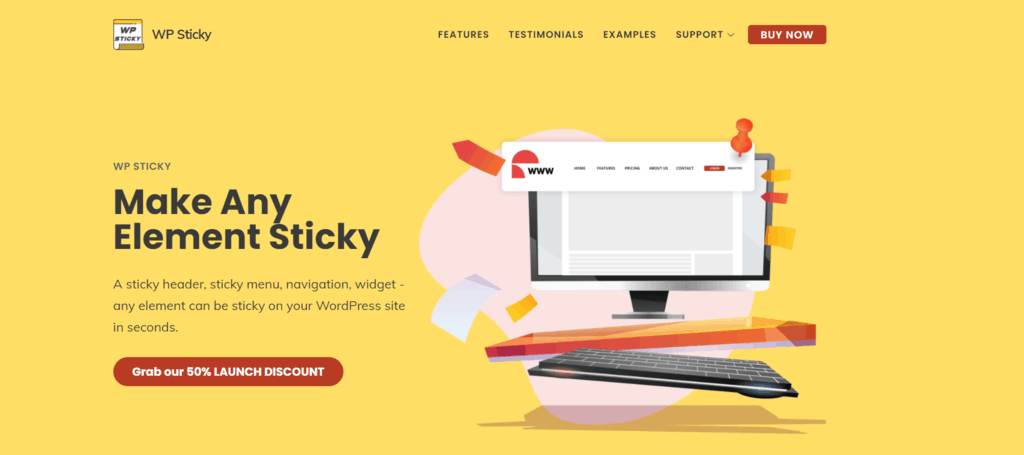 WP Sticky homepage