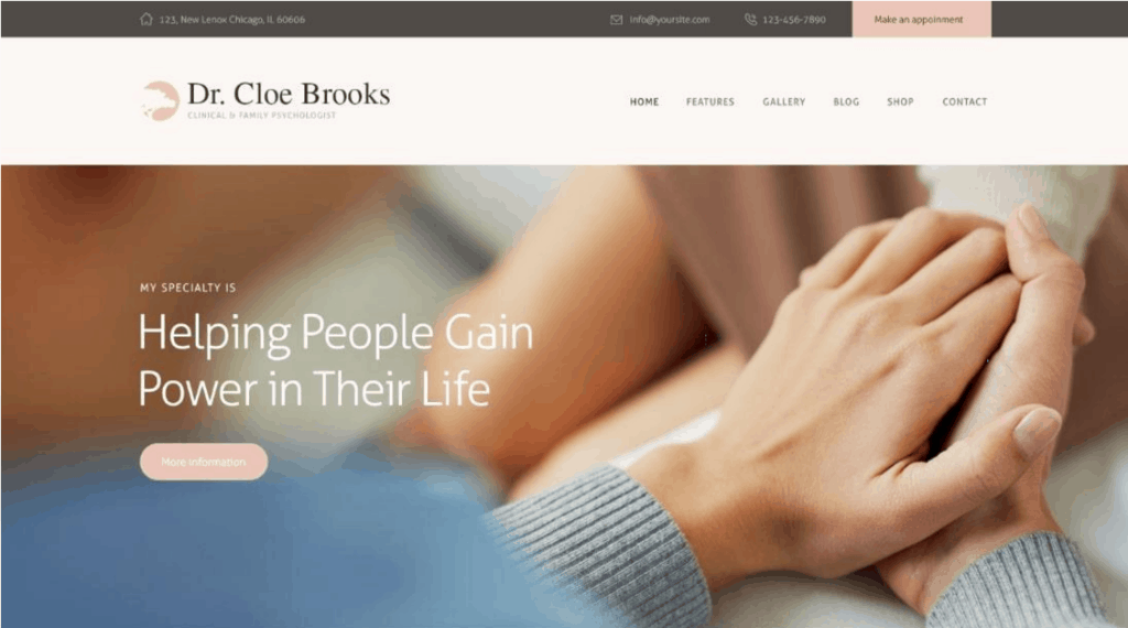 Cloe Brooks website