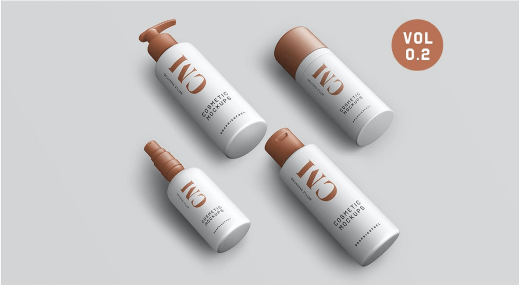 Cosmetic Product Bottle Mockups website