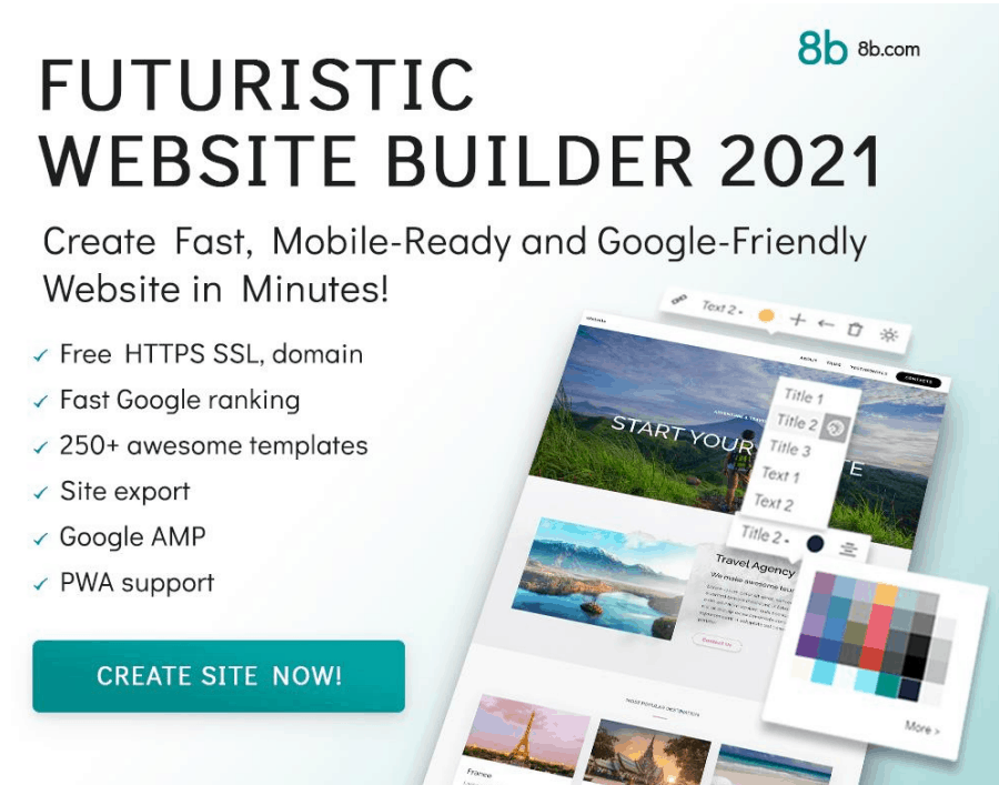 8b Website Builder website