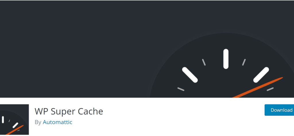 WP Super Cache banner