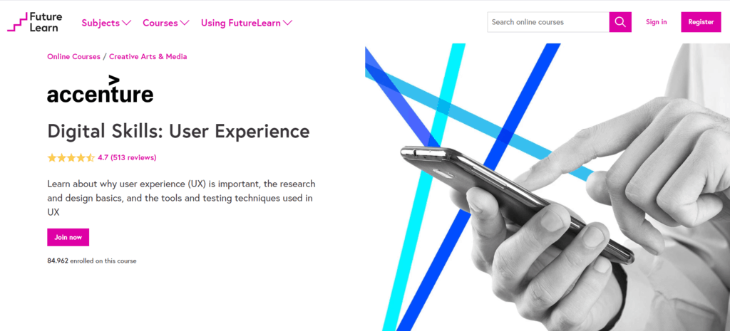 Digital Skills User Experience site 