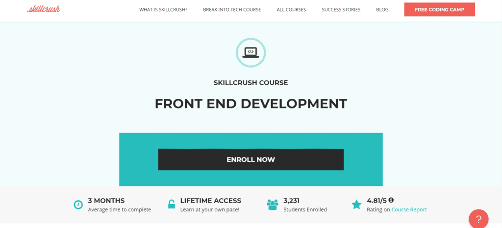 Front End Development on Skillcrush 