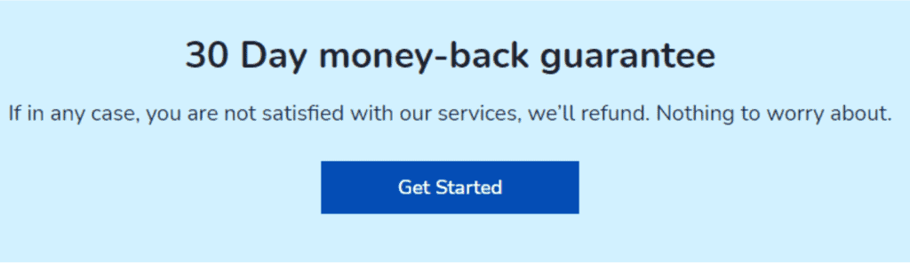 MilesWeb money back guarantee 