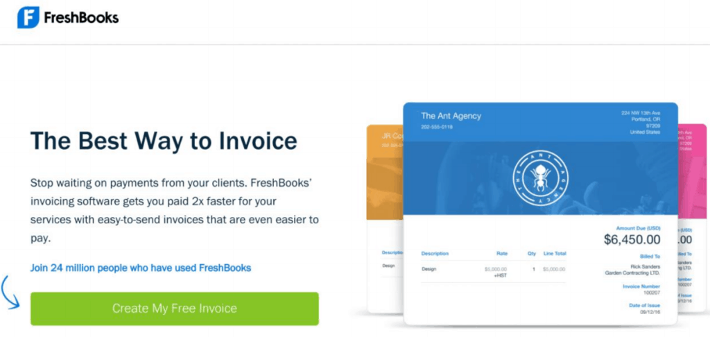 FreshBooks website