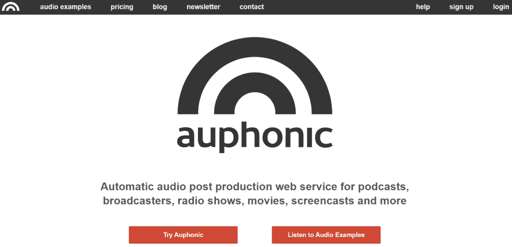 Auphonic homepage