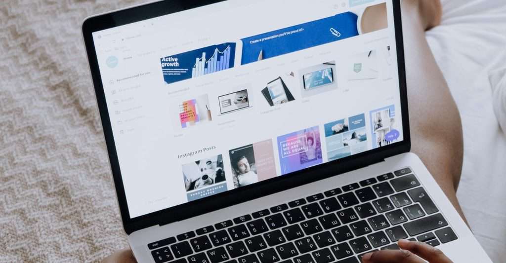 Person using macbook pro on brown textile