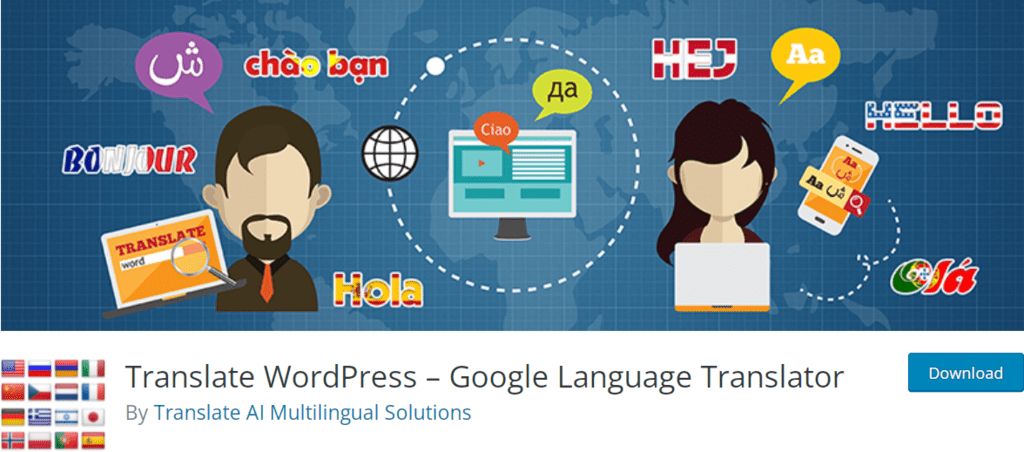 Translate WordPress banner
