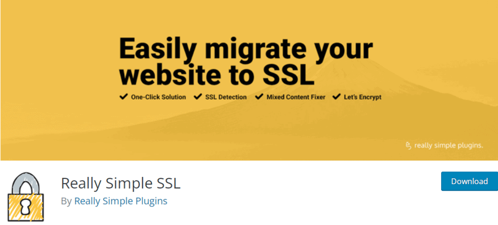 Really Simple SSL banner
