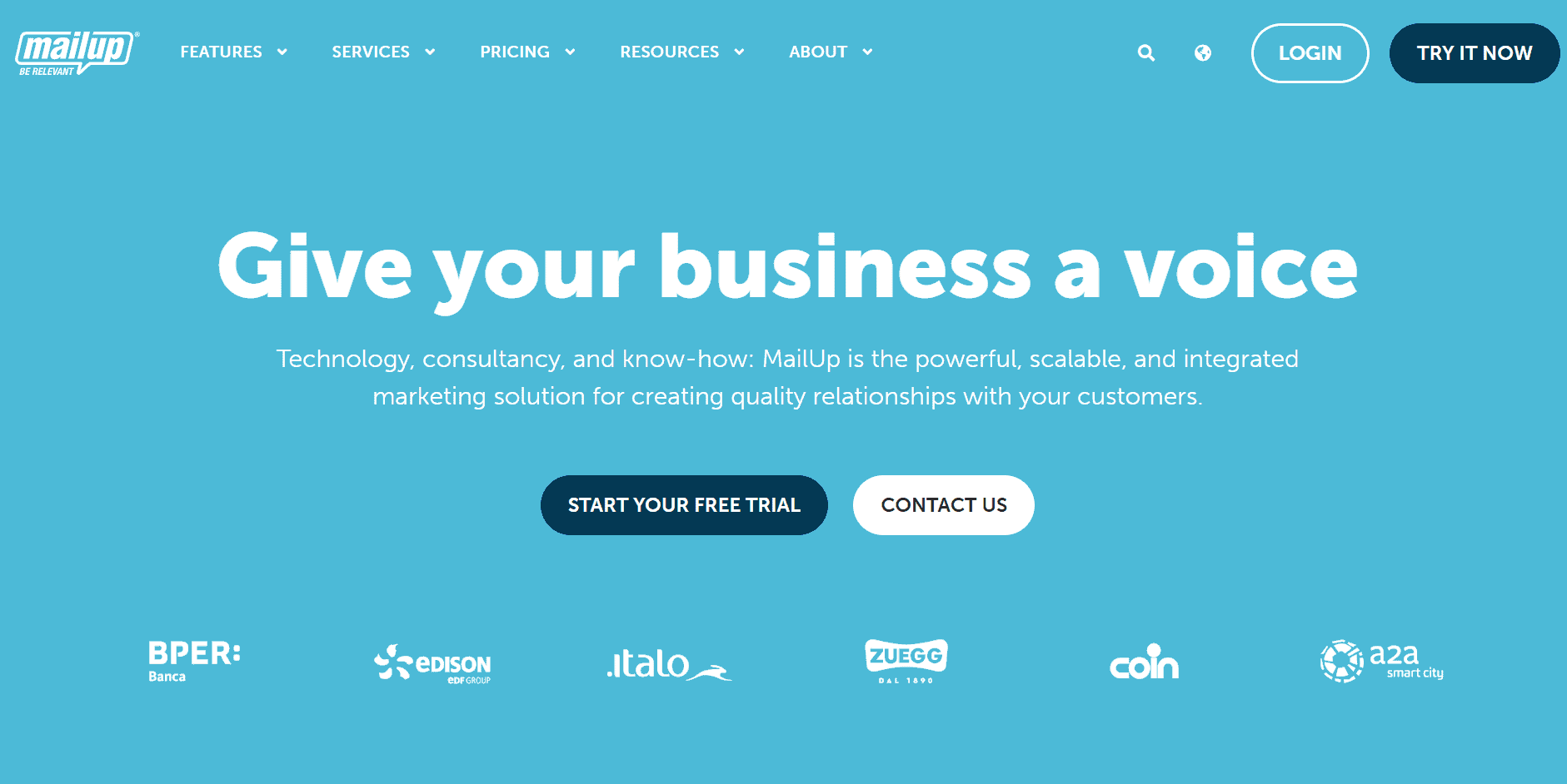 MailUp website