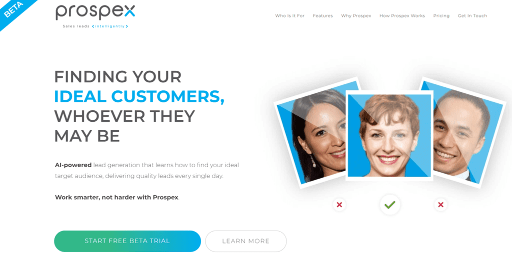 Prospex homepage