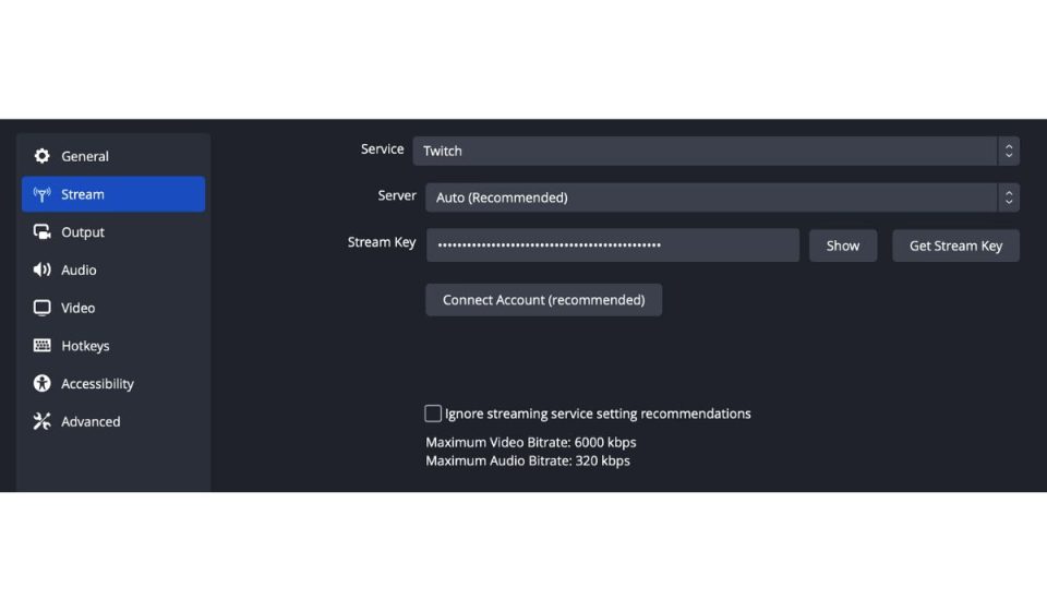 Connect Your Account: Link your Twitch account to your streaming software. This will allow the software to send your stream to your Twitch channel.
