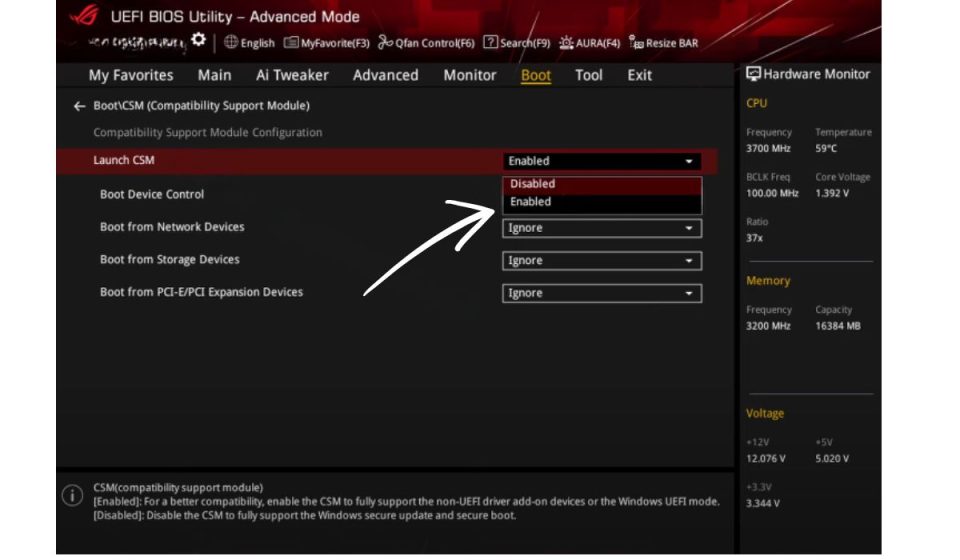 How to Enable or Disable CSM in BIOS