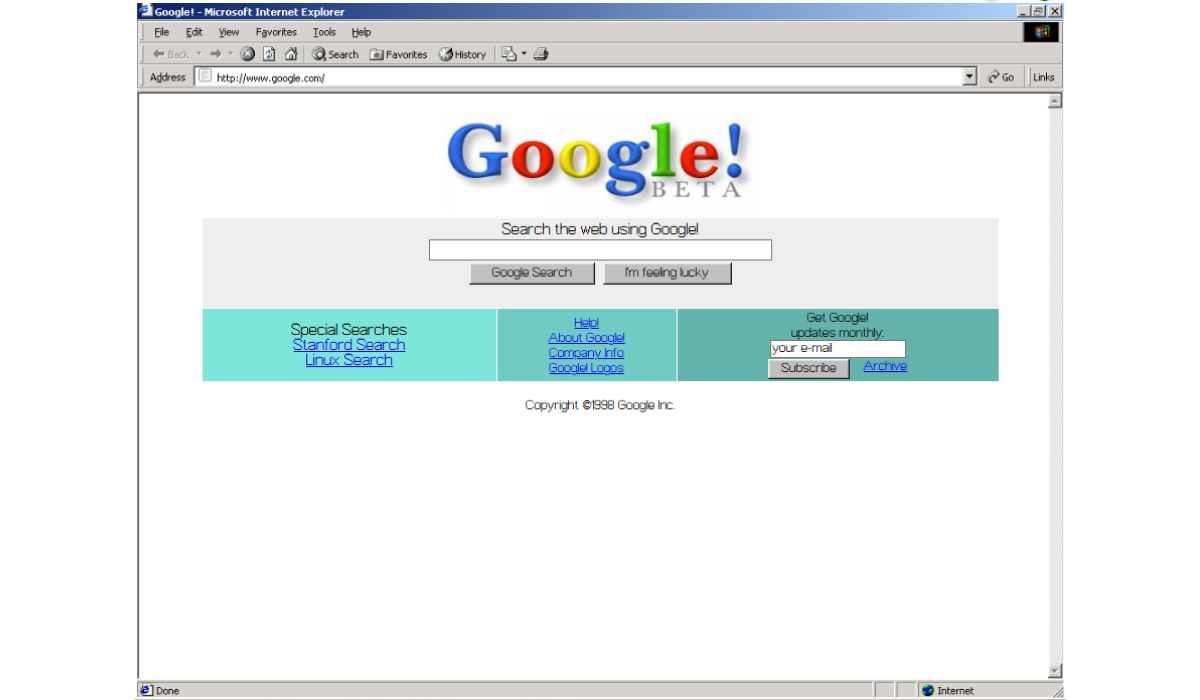 When was Google created?