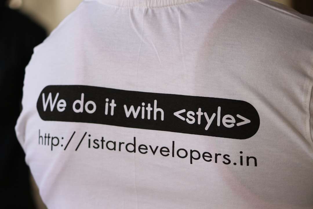 white and black we do it with <style> printed shirt startup branding, logo creation, design tools