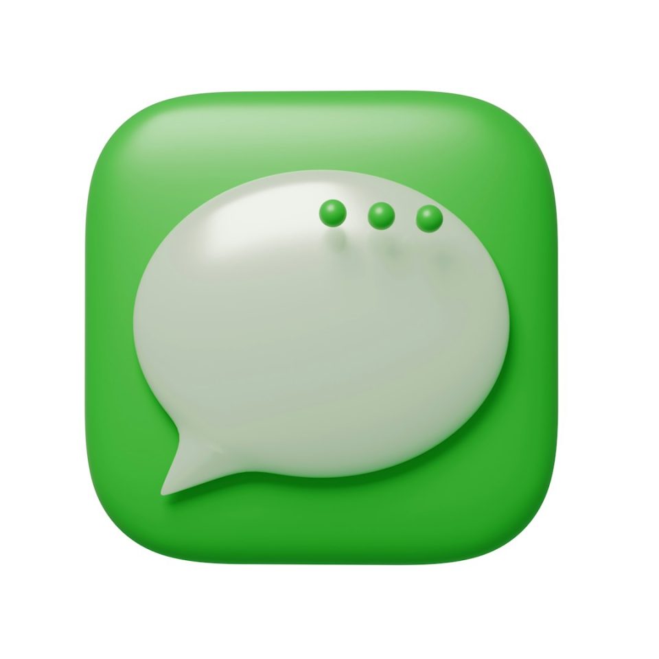 A green app icon with a white speech bubble ai chatbot, grok interface, chat limitation
