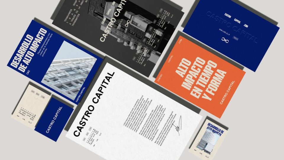 a series of brochures designed to look like a building canva design, pamphlet layout, small business flyer