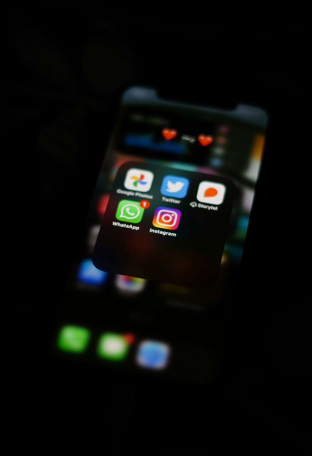 black iphone 4 turned on screen user frustrated phone instagram