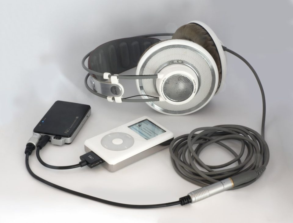 white and silver headphones electro voice speaker,portable sound,dj gear