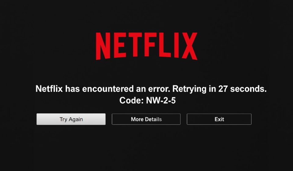 What Does Netflix Error NW-2-5 Mean