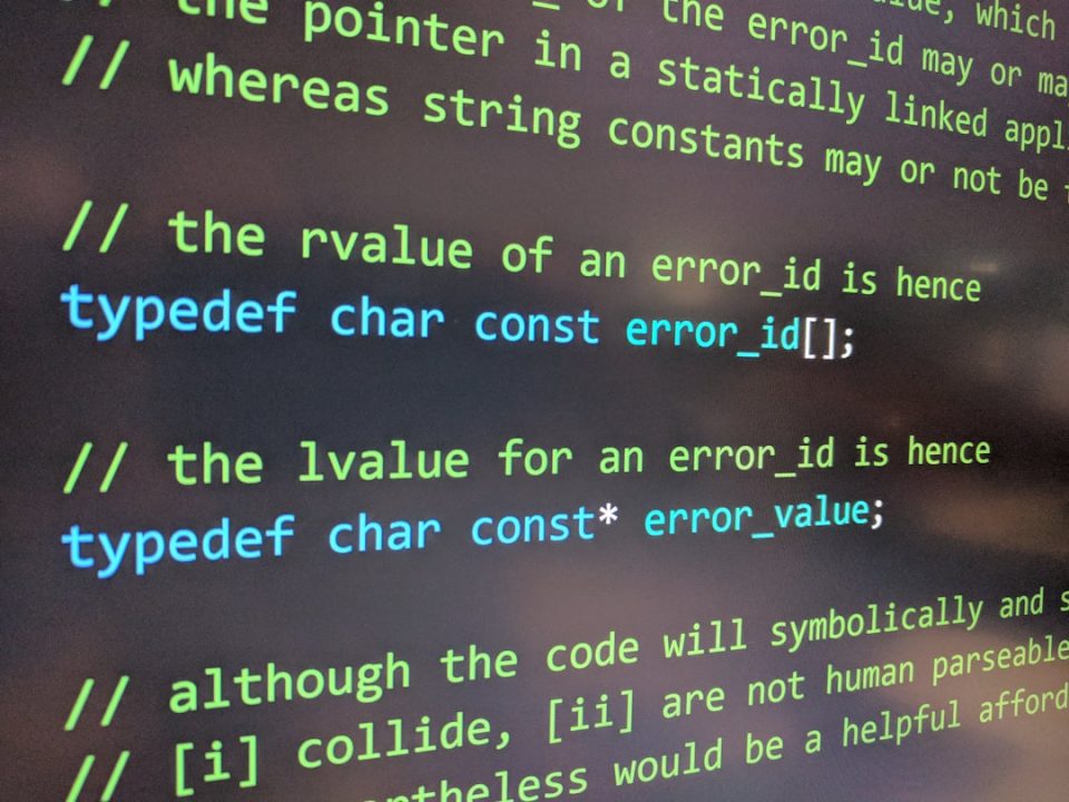 a close up of a computer screen with code on it compiler terminal code fixing error