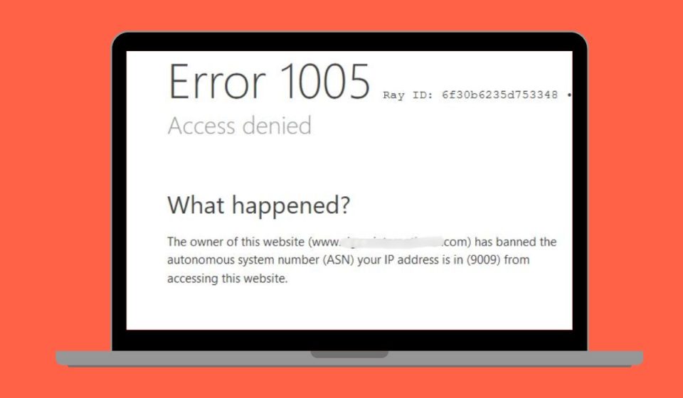 What Is Error 1005 Access Denied