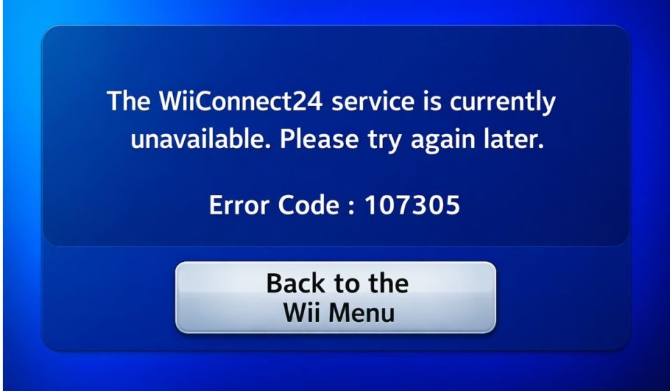What Is WiiLink Error Code 107305