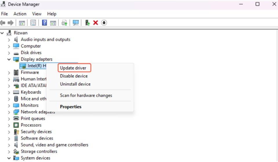 Update Your Graphics Driver Properly
