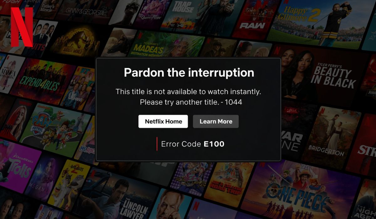 What Is Netflix Error Code E100