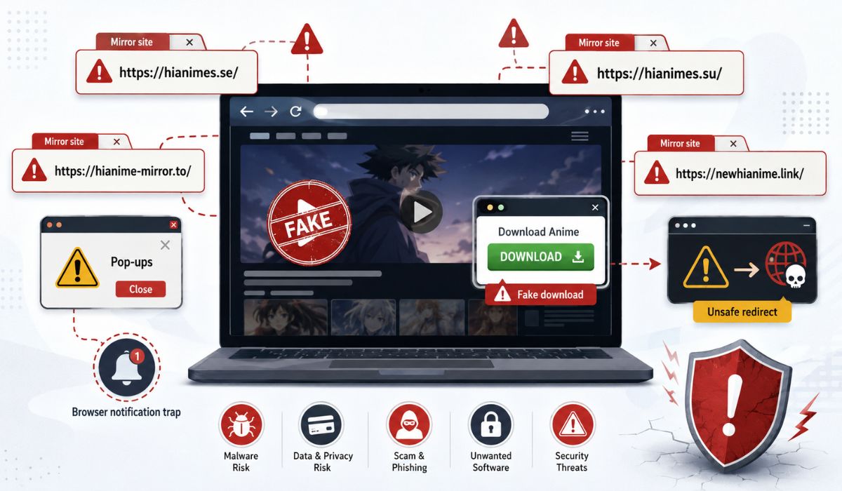 Are HiAnime Mirror Sites Safe?